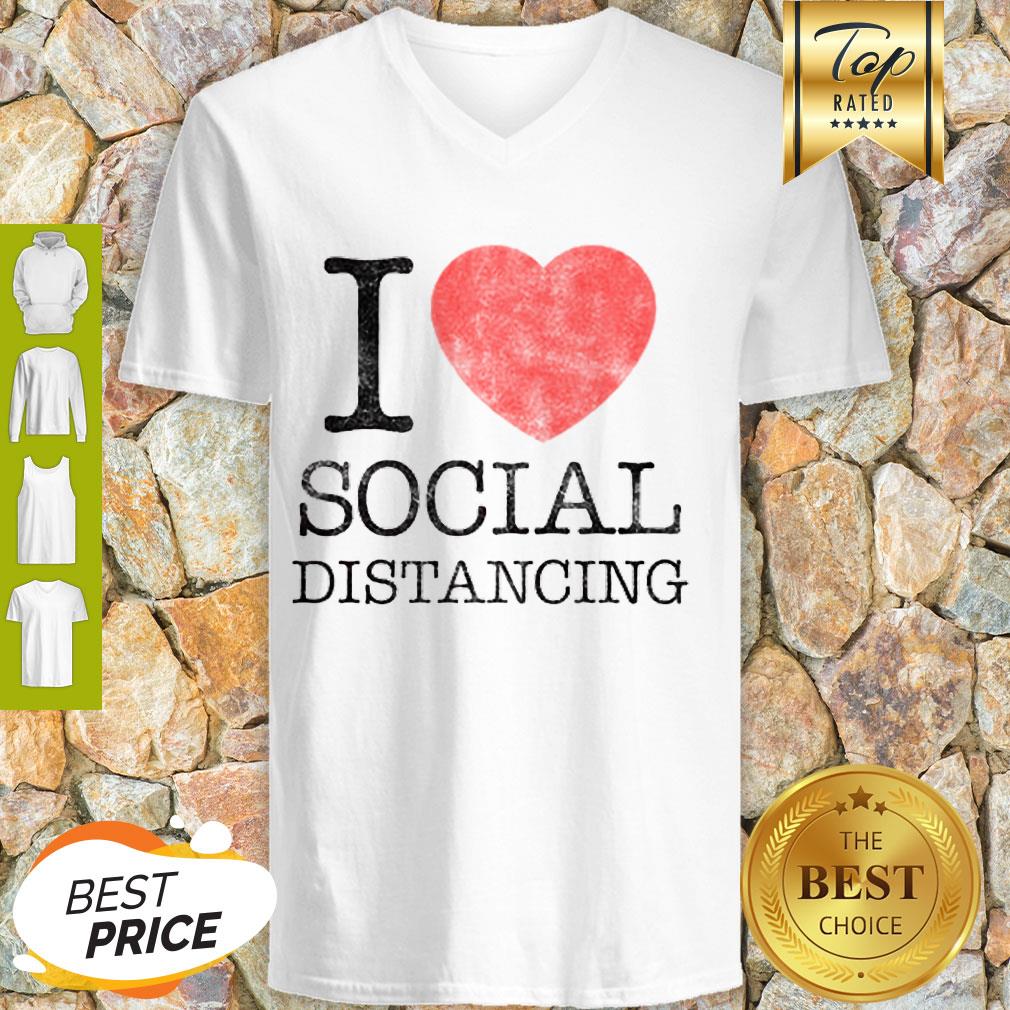 Awesome I Love Social Distancing V-neck Awesome I Love Social Distancing V-neck