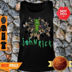 Awesome John Wick And Pickle Rick Tank Top