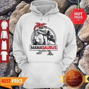 Awesome Mamasaurus T Rex Dinosaur Funny Mama Saurus Family Matching Hoodie