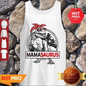 Awesome Mamasaurus T Rex Dinosaur Funny Mama Saurus Family Matching Tank Top