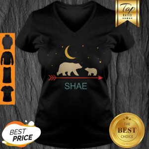 Awesome Shae Name Gift Personalized Mama Bear With 1 Cub V-neck