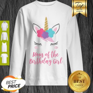 Awesome Unicorn Mom, Cute Mom Of The Birthday Girl Sweatshirt