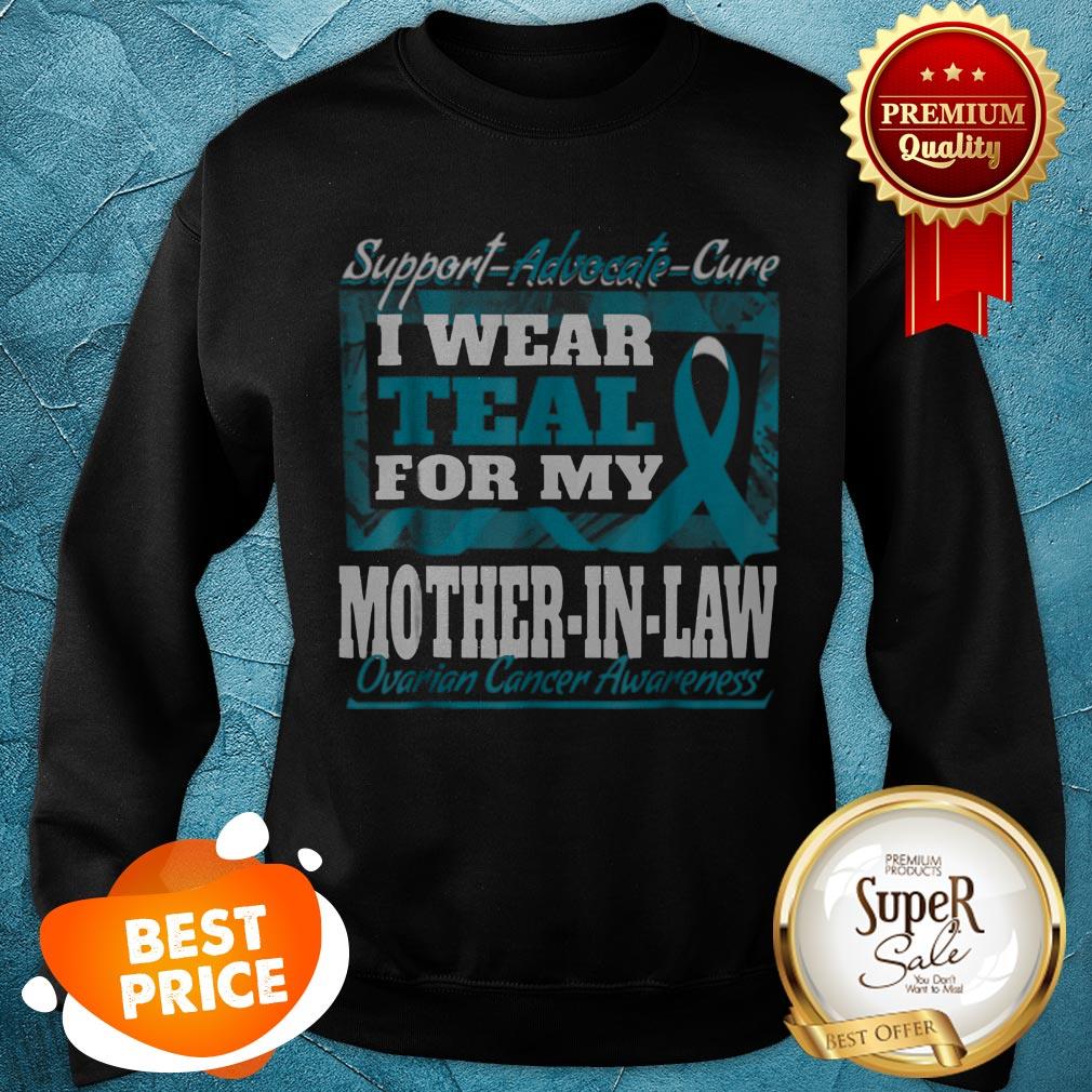 Beautiful Ovarian Cancer Awareness Ribbon For Mother In Law Sweasthirt Beautiful Ovarian Cancer Awareness Ribbon For Mother In Law Sweasthirt