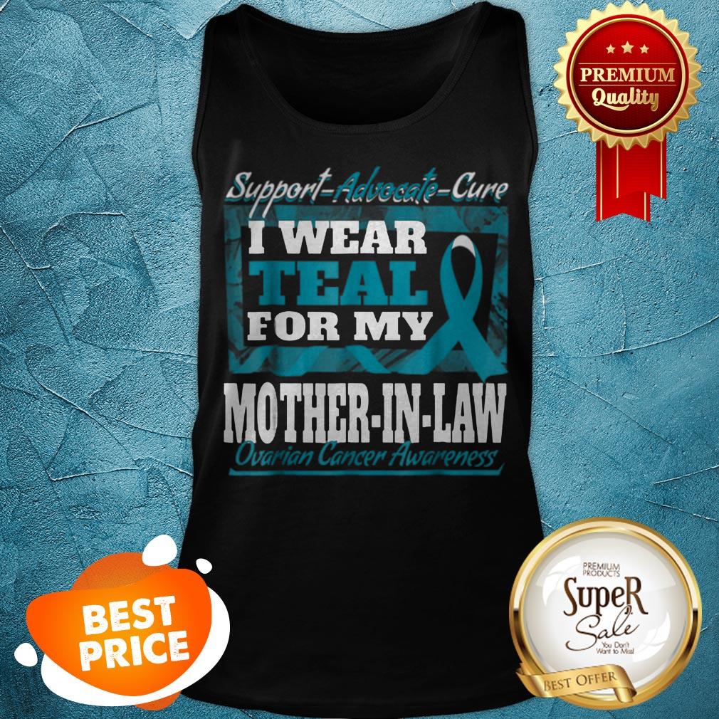 Beautiful Ovarian Cancer Awareness Ribbon For Mother In Law Tank Top Beautiful Ovarian Cancer Awareness Ribbon For Mother In Law Tank Top