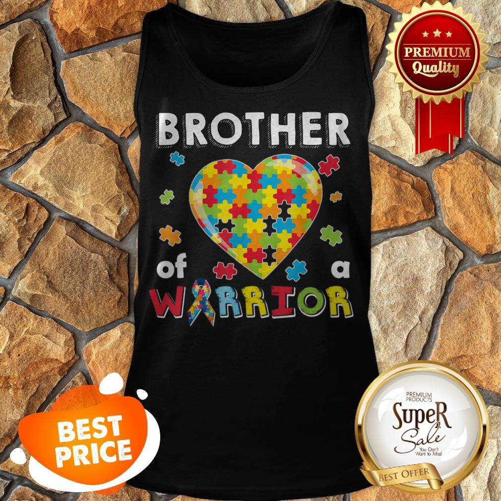 Brother Autism Of The Warrior Heart Puzzle Autism Awareness Tank Top Brother Autism Of The Warrior Heart Puzzle Autism Awareness Tank Top