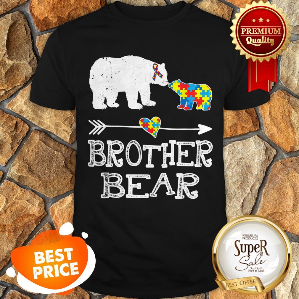 Brother Bear Autism Awareness Month Gift Autism Baby Bear Shirt