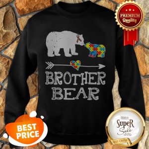 Brother Bear Autism Awareness Month Gift Autism Baby Bear Sweatshirt