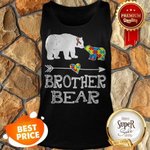 Brother Bear Autism Awareness Month Gift Autism Baby Bear Tank Top