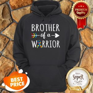 Brother Of A Warrior Autism Awareness Family Costumes Hoodie