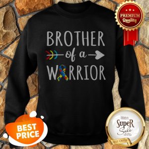 Brother Of A Warrior Autism Awareness Family Costumes Sweatshirt