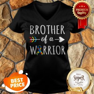 Brother Of A Warrior Autism Awareness Family Costumes V-neck