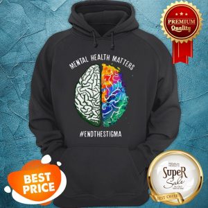 Colorful Brain Mental Health Matters #Endthestigma Hoodie
