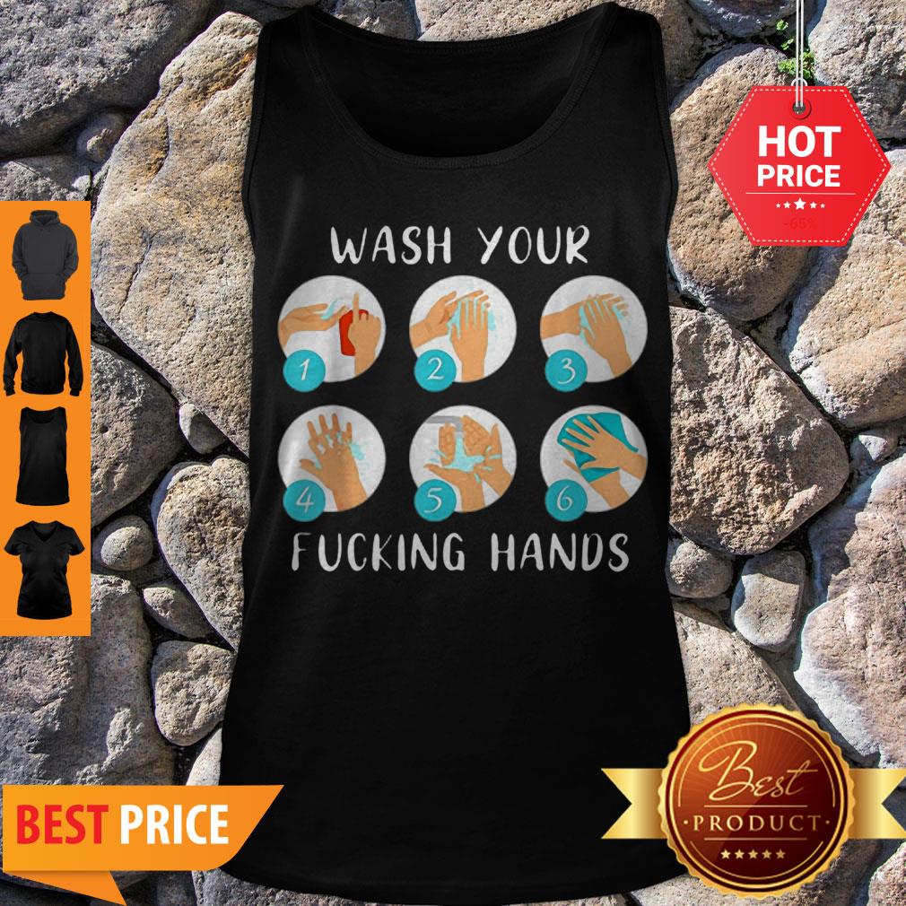 COVID-19 Wash Your Fucking Hands Against Coronavirus Tank Top COVID-19 Wash Your Fucking Hands Against Coronavirus Tank Top