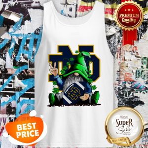 Gnomes Hug Notre Dame Fighting Irish Logo St. Patrick’s Day Tank Top