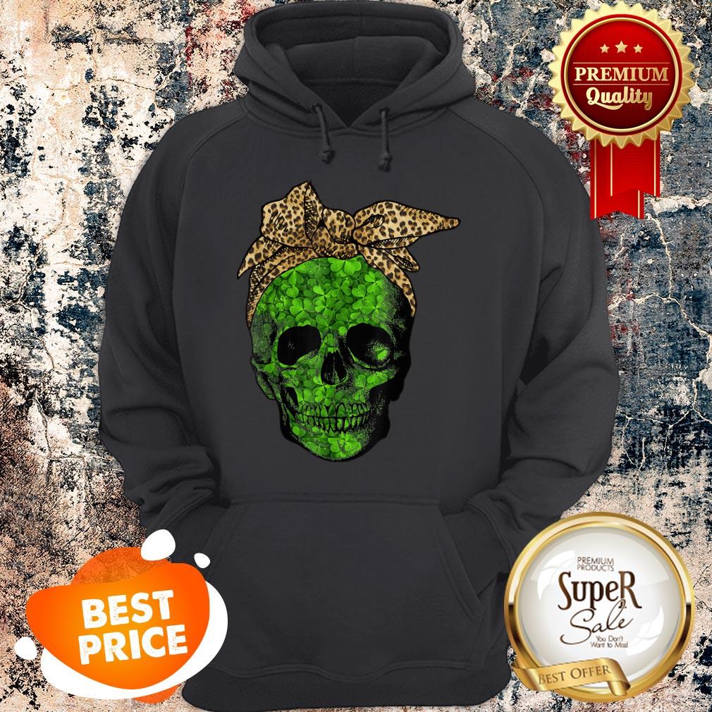 Leopard Bandana Shamrock Skull St Patrick’s Day Gifts Hoodie Leopard Bandana Shamrock Skull St Patrick’s Day Gifts Hoodie