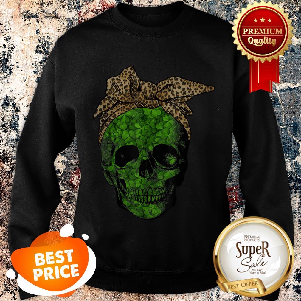 Leopard Bandana Shamrock Skull St Patrick’s Day Gifts Sweatshirt Leopard Bandana Shamrock Skull St Patrick’s Day Gifts Sweatshirt