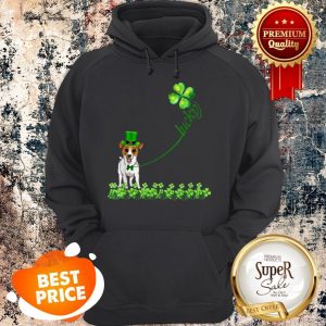 Lucky Saint Jack Russell Terrier Dog Shamrock St Patrick Day Hoodie