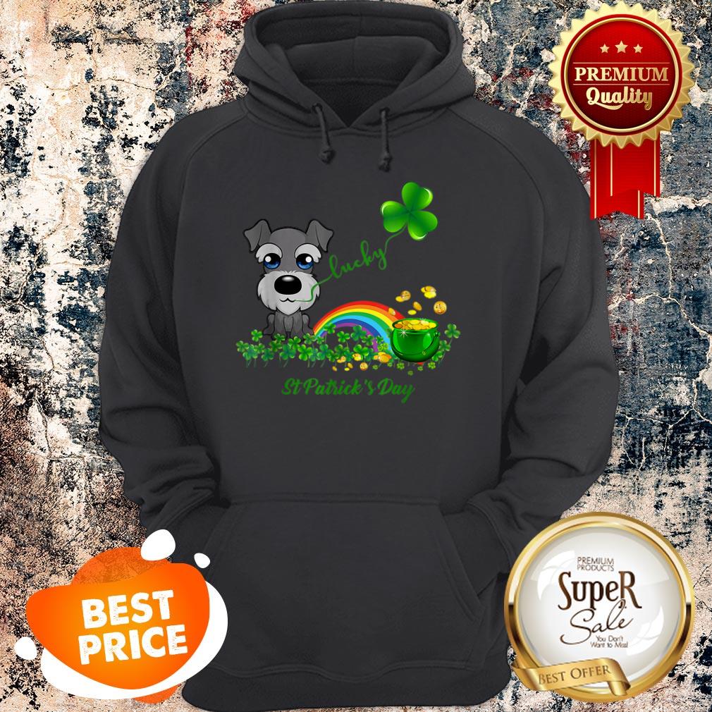 Lucky Saint Schnauzer Dog Shamrock St Patrick Day Hoodie Lucky Saint Schnauzer Dog Shamrock St Patrick Day Hoodie