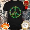 Lucky Shamrock Peace Sign St Patricks Day Hippie Retro Gift Shirt
