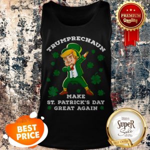 Make St Patricks Day Great Again Trump Leprechaun Tank Top