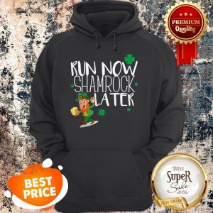 Marathon Running St Patricks Day Funny Race 5k Runner Gift Hoodie