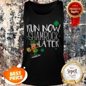 Marathon Running St Patricks Day Funny Race 5k Runner Gift Tank Top