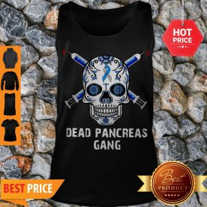 Nice Diabetes Skull Dead Pancreas Gang Tank Top