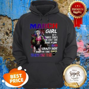 Nice Harley Quinn 2020 March Girl With Three Sides The Quiet Side Hoodie