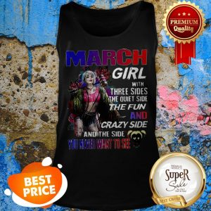 Nice Harley Quinn 2020 March Girl With Three Sides The Quiet Side Tank Top