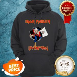 Nice Iron Maiden Hold Liverpool Flag Hoodie