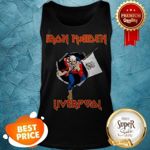 Nice Iron Maiden Hold Liverpool Flag Tank Top