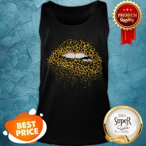 Nice Leopard Lips Printed Tee Women Mother Girlfriend Gifts Tank Top
