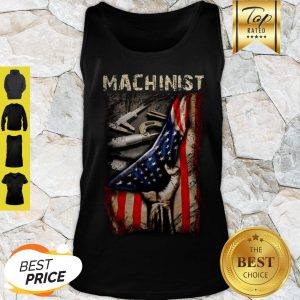 Nice Machinist Tools Behinds American Flag Tank Top