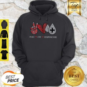 Nice Peace Love Venipuncture Medical Hoodie