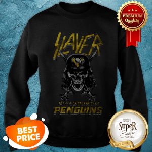 Nice Skull Slayer Pittsburgh Penguins Logo Sweatshirt