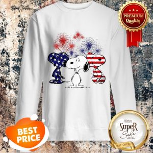 Nice Snoopy American Flag Version Sweatshirt