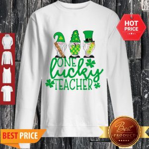Nice St Patrick’s Day Gnome One Lucky Teacher Sweatshirt