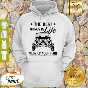 Nice The Best Things In Life Mess Up Your Hair Hoodie