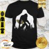 Official Bigfoot With Morel Mushroom Sasquatch Shirt