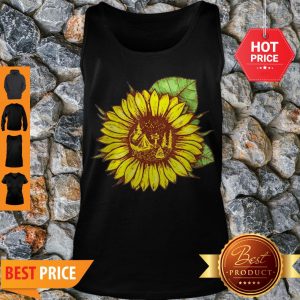 Official Camping And Sunflower Tank Top