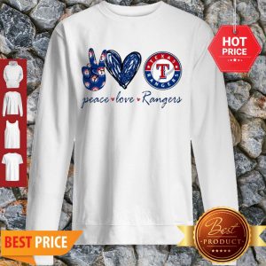 Official Peace Love Texas Rangers Sweatshirt