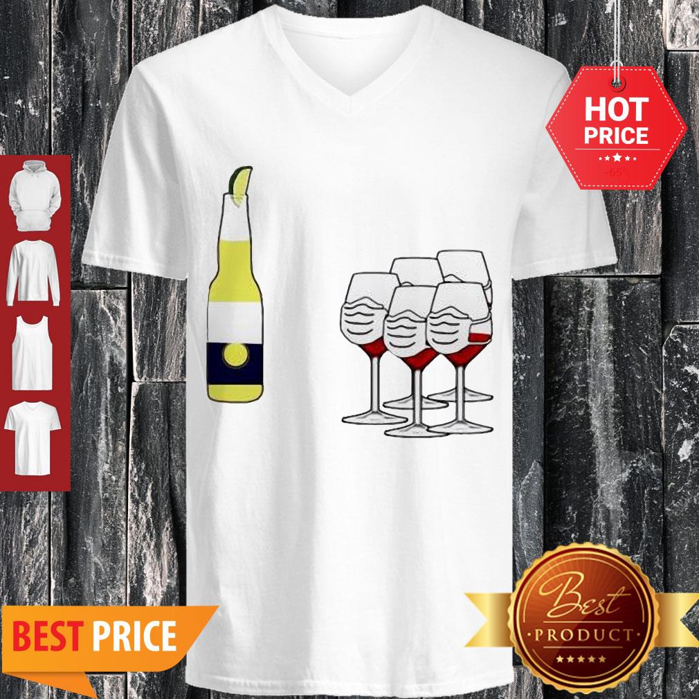 Official Wine And Corona V-neck Official Wine And Corona V-neck