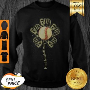 Original Proud Baseball Mom Flower Mothers Day Softball Tee Ball Gift Sweatshirt