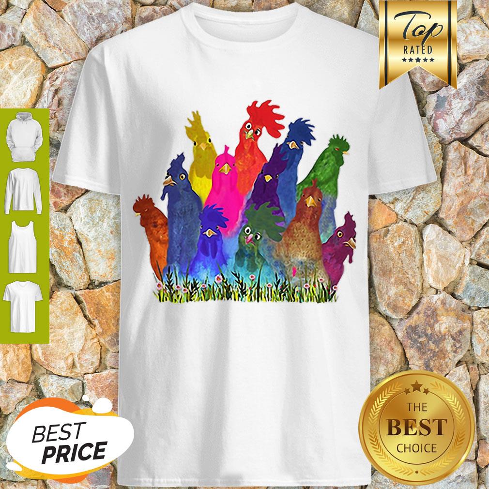 Premium Chickens Watercolor Shirt