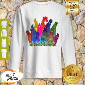 Premium Chickens Watercolor Sweatshirt