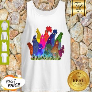 Premium Chickens Watercolor Tank Top