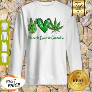 Premium Peace Love Cannabis Sweatshirt
