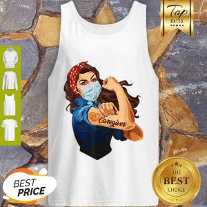 Premium Strong Girl Caregiver Coronavirus Tank Top