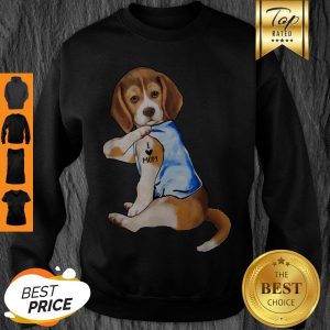 Premium Women Gifts Beagle Dog Tattoo I Love Mom Sweatshirt