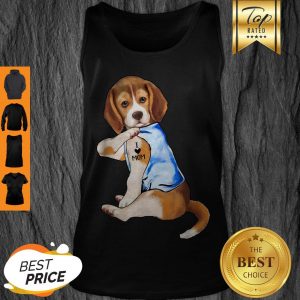 Premium Women Gifts Beagle Dog Tattoo I Love Mom Tank Top